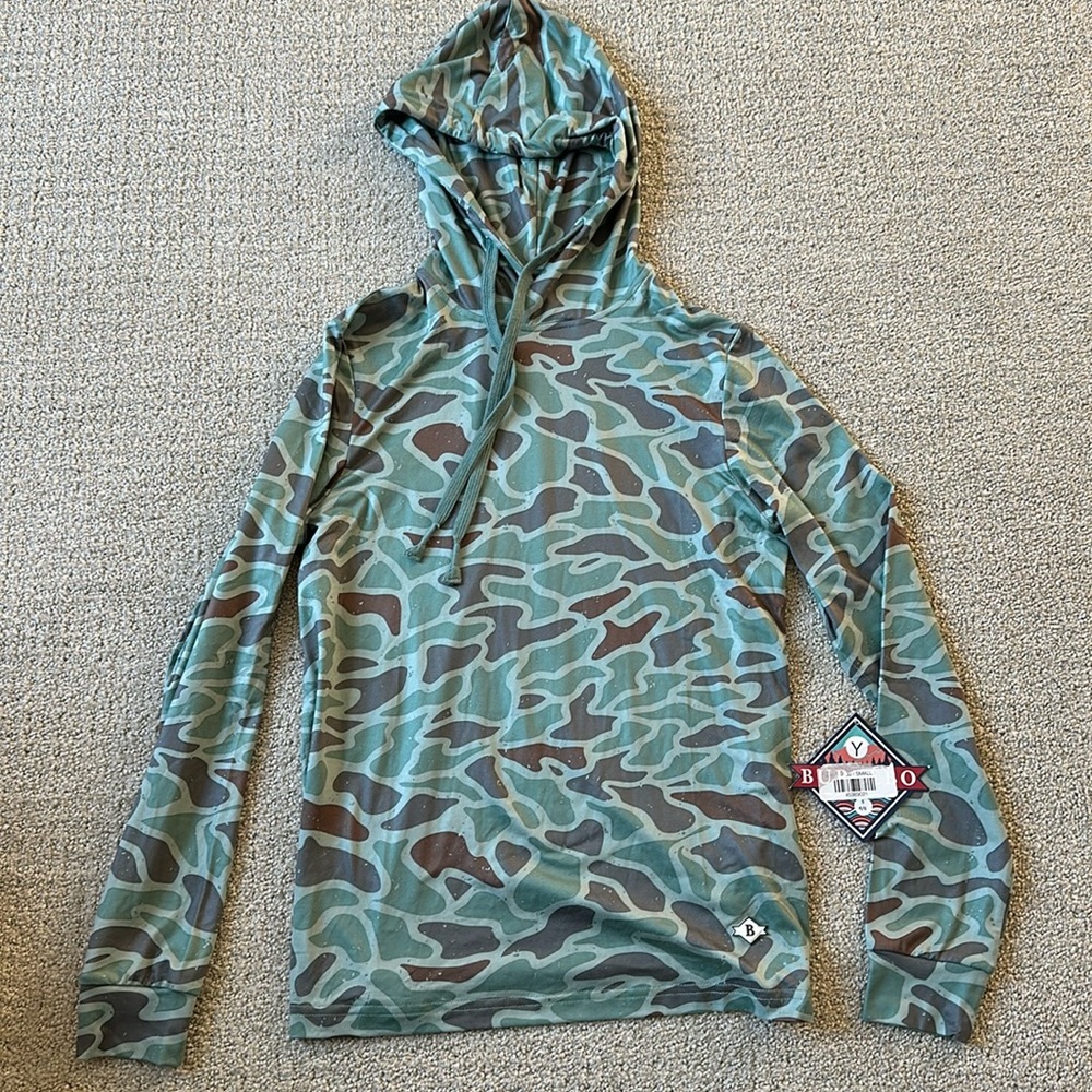 Burlebo Youth Performance Hoodie - Original Mallard Camo